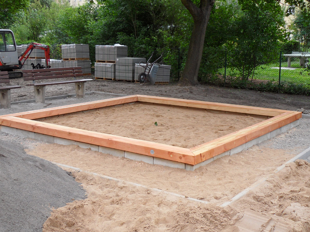 Sandkasteneinfassung Eiche 