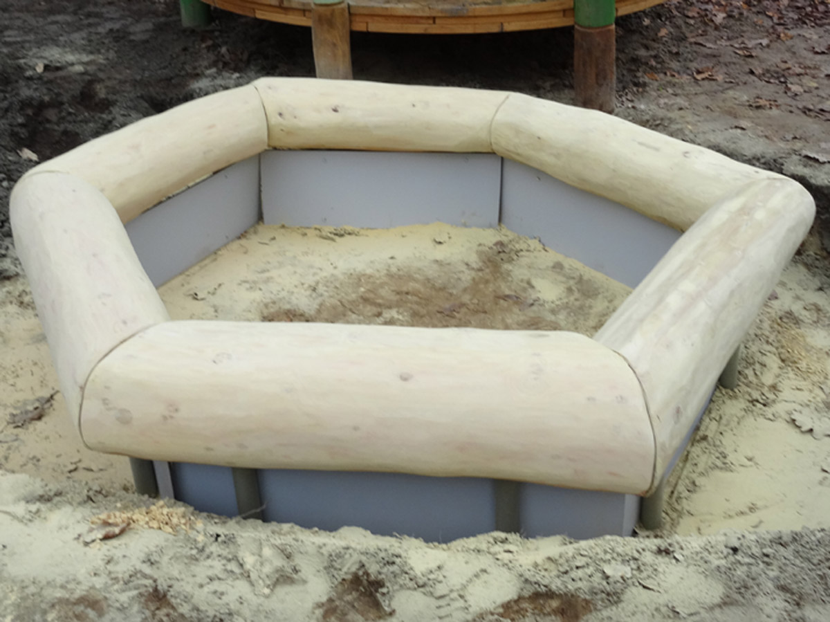 Sandkasteneinfassung Robinie 